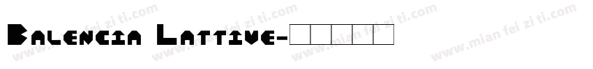 Balencia Lattive字体转换